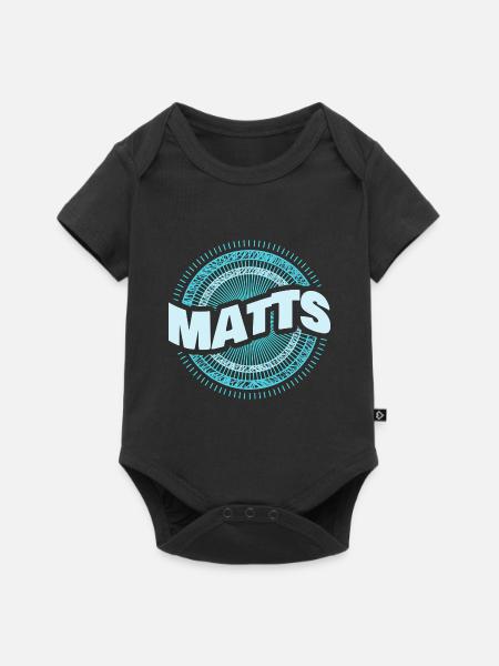 Geschenkidee Matts - Baby Premium Kurzarmbody - Schwarz