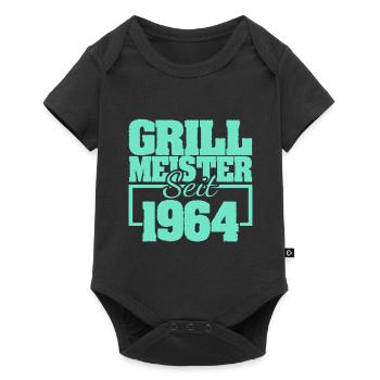 1964 - Baby Premium Kurzarmbody - Schwarz - Vorne