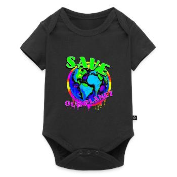 Save the planet - Baby Premium short-sleeve bodysuit - black - Front