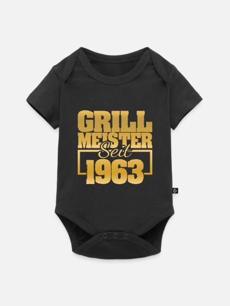 Grillinstructor 1963 - Baby Premium Kurzarmbody - Schwarz