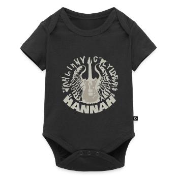 Hannah - Baby Premium short-sleeve bodysuit - black - Front