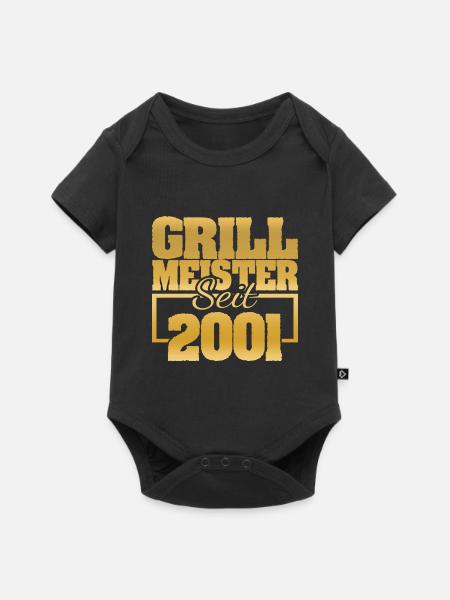 Grillen 2001 - Baby Premium Kurzarmbody - Schwarz