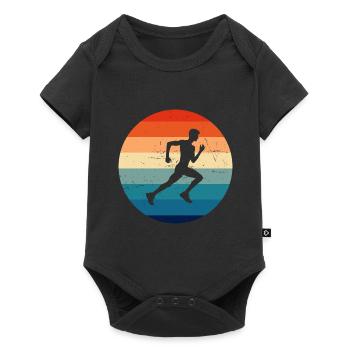 Course Cross Country Running Fitness Femmes - Body à manches courtes Premium Bébé - noir - Devant