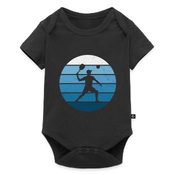Racquetball Pickleball Men's Pickleball - Baby Premium short-sleeve bodysuit - black - Front