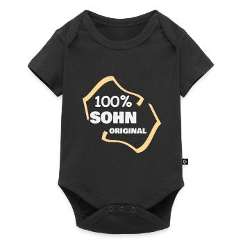 Sohn - Baby Premium Kurzarmbody - Schwarz - Vorne
