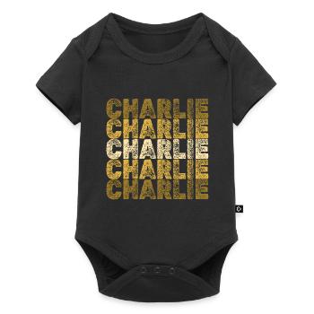 Charlie - Baby Premium short-sleeve bodysuit - black - Front