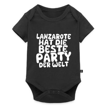Holiday destination Lanzarote - Baby Premium short-sleeve bodysuit - black - Front