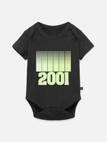 2001 - Baby Premium Kurzarmbody - Schwarz