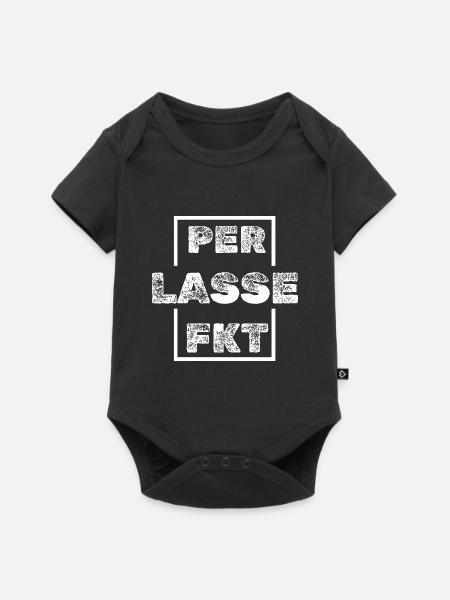 Geschenk für Lasse - Baby Premium Kurzarmbody - Schwarz