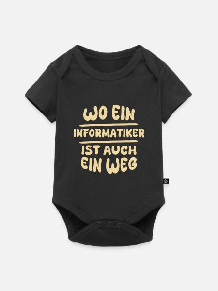 Geschenk für Informatiker - Baby Premium Kurzarmbody - Schwarz