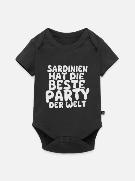 Urlaubsland Sardinien - Baby Premium Kurzarmbody - Schwarz
