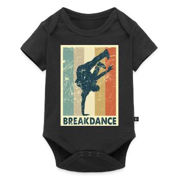 break dancing - Baby Premium short-sleeve bodysuit - black - Front