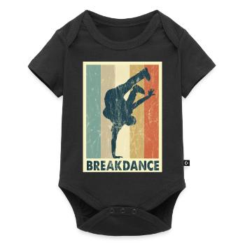 Breakdance B-boying handstand dancing Young son - Baby Premium short-sleeve bodysuit - black - Front