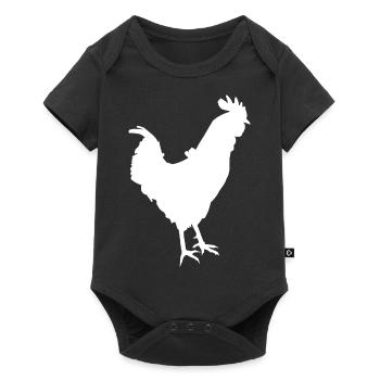 Le coq - Body à manches courtes Premium Bébé - noir - Devant