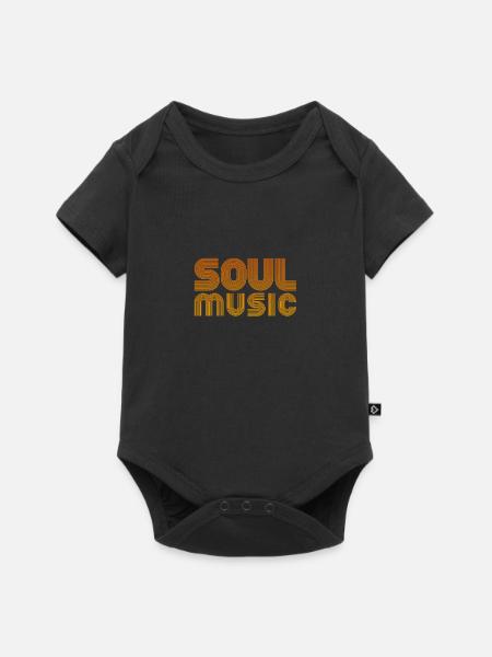 Musique soul - Body à manches courtes Premium Bébé - noir