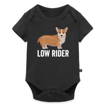 Corgi Dog Low Rider - Baby Premium short-sleeve bodysuit - black - Front
