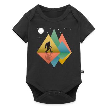 Bigfoot Retro - Baby Premium short-sleeve bodysuit - black - Front