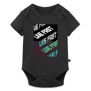 Live Fast Green Black Stairs - Body à manches courtes Premium Bébé - noir - Devant