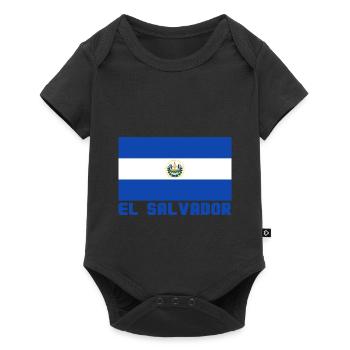 El Salvador - Baby Premium Kurzarmbody - Schwarz - Vorne