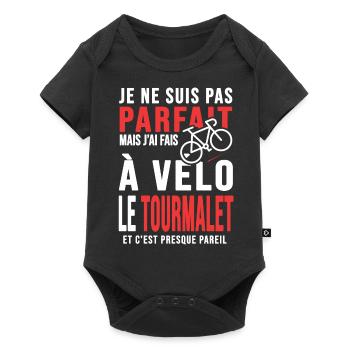 j ai fais le tourmalet à vélo cadeau velo cycliste - Body à manches courtes Premium Bébé - noir - Devant