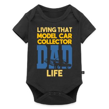 Living That Model Car Collector Dad Life Sammler - Baby Premium short-sleeve bodysuit - black - Front