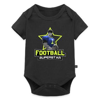Superstar du football américain - Chemise d’anime - Body à manches courtes Premium Bébé - noir - Devant
