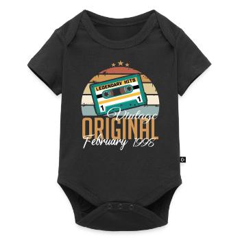 Legendary since February 1998 vintage 1998 - Baby Premium short-sleeve bodysuit - black - Front