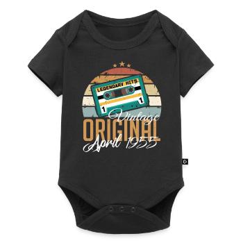 Les Legends sont nés en avril 1955 Cadeau - Body à manches courtes Premium Bébé - noir - Devant