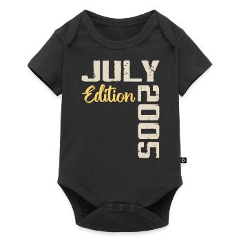 Juillet 2005 Chemise D’anniversaire Juillet 2005 - Body à manches courtes Premium Bébé - noir - Devant
