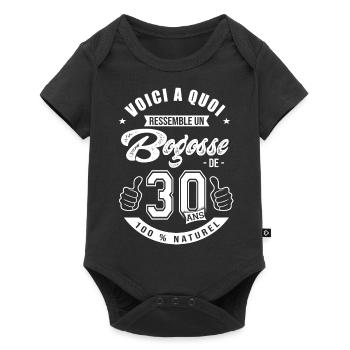 Bogosse de 30 ans anniversaire 30 ans - Body à manches courtes Premium Bébé - noir - Devant