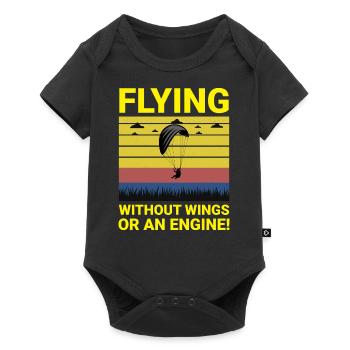 Pilote de parapente Aventures en parapente Vol - Body à manches courtes Premium Bébé - noir - Devant