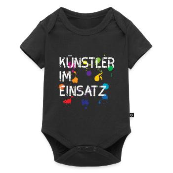 Artiste en utilisation cadeau art - Body à manches courtes Premium Bébé - noir - Devant