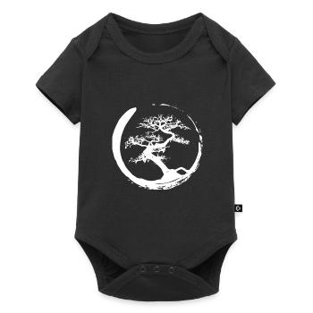 Tree of Life - Zen - Yoga Tree - Baby Premium short-sleeve bodysuit - black - Front