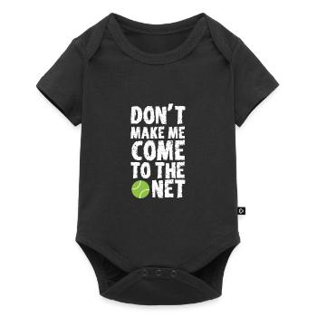 Don't make me come to the net tennis gift - Baby Premium short-sleeve bodysuit - black - Front