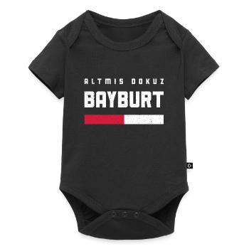 Bayburt 69 Türkei Turkiye Geschenk Urlaub Türk TR - Baby Premium Kurzarmbody - Schwarz - Vorne