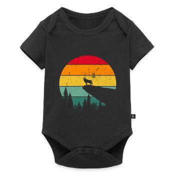 Vintage Rétro Afrique Voyage Safari Africa Cadeau - Body à manches courtes Premium Bébé - noir - Devant