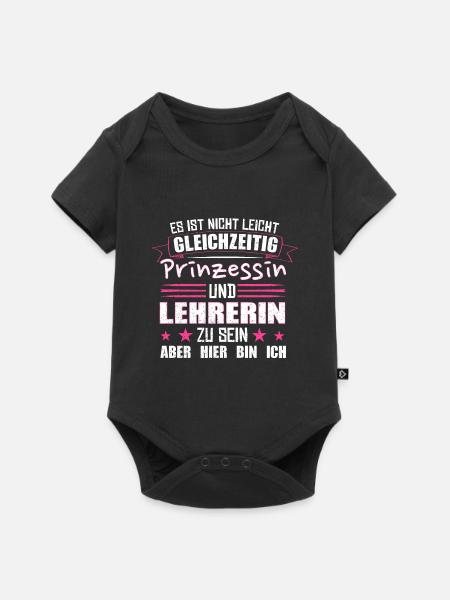 lehrerin - Baby Premium Kurzarmbody - Schwarz