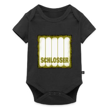 Schlosser - Baby Premium Kurzarmbody - Schwarz - Vorne
