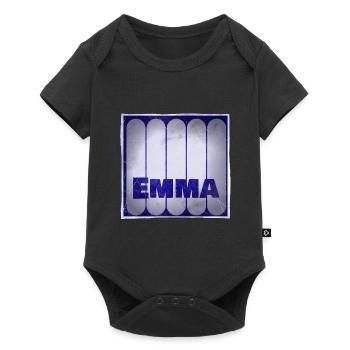 Nom Emma Idée Cadeau - Body à manches courtes Premium Bébé - noir - Devant