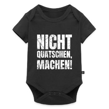 Nicht Quatschen Machen Handwerker - Baby Premium Kurzarmbody - Schwarz - Vorne