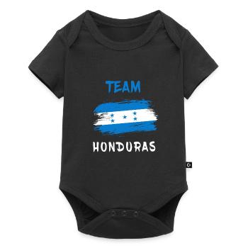 Honduras team flag design - Baby Premium short-sleeve bodysuit - black - Front