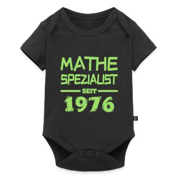 Jahr 1976 - Baby Premium Kurzarmbody - Schwarz - Vorne