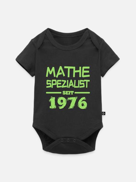 Jahr 1976 - Baby Premium Kurzarmbody - Schwarz