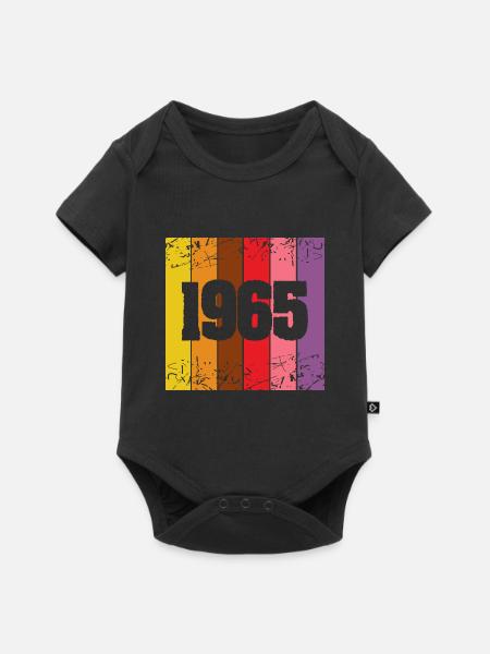 1965 1965 - Baby Premium Kurzarmbody - Schwarz
