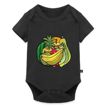 Vitamines d’été Fruits Fruits Rafraîchissement Régime - Body à manches courtes Premium Bébé - noir - Devant