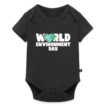 World environment day - Baby Premium Kurzarmbody - Schwarz - Vorne