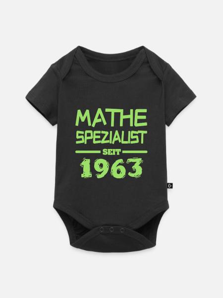 Mathespezialist 1963 - Baby Premium Kurzarmbody - Schwarz