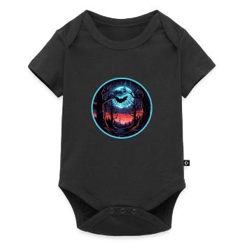 Bats Bat Flying Foxes Halloween - Baby Premium short-sleeve bodysuit - black - Front