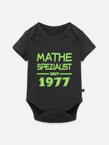 Mathespezialist 1977 - Baby Premium Kurzarmbody - Schwarz