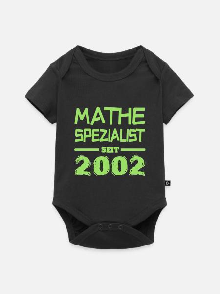 Mathespezialist 2002 - Baby Premium Kurzarmbody - Schwarz